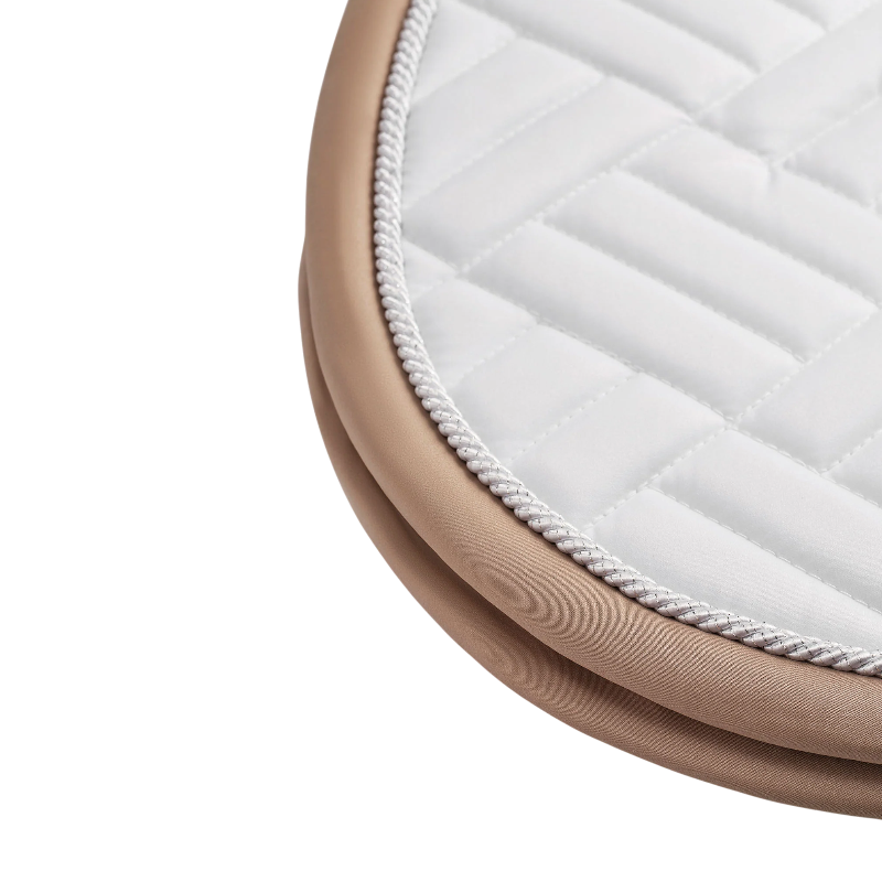 Equestrian Stockholm - Tapis de selle Modern White blanc/ sand
