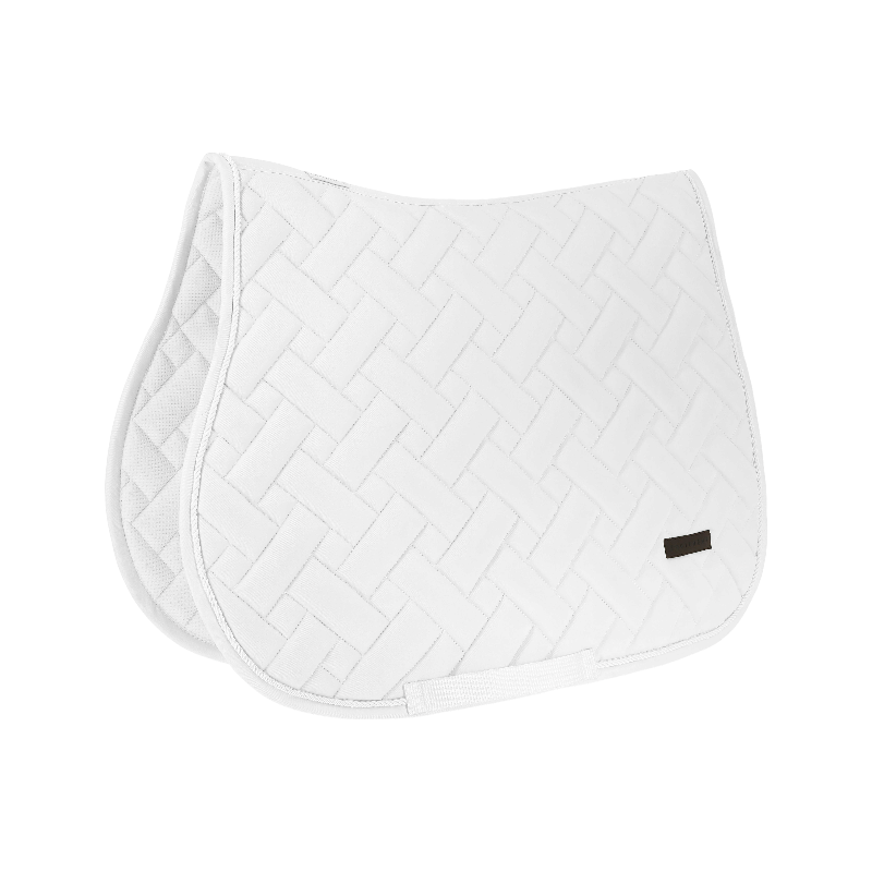 Equithème - Tapis de selle Starlet blanc | - Ohlala