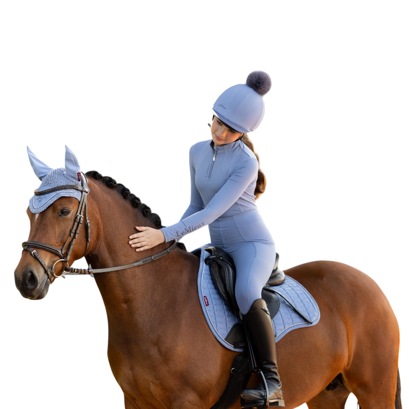 LeMieux - Suède GP-zadeldek powder blue | - Ohlala