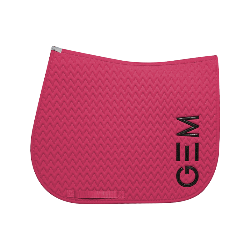 GEM - Tapis de selle Ten rose/ noir