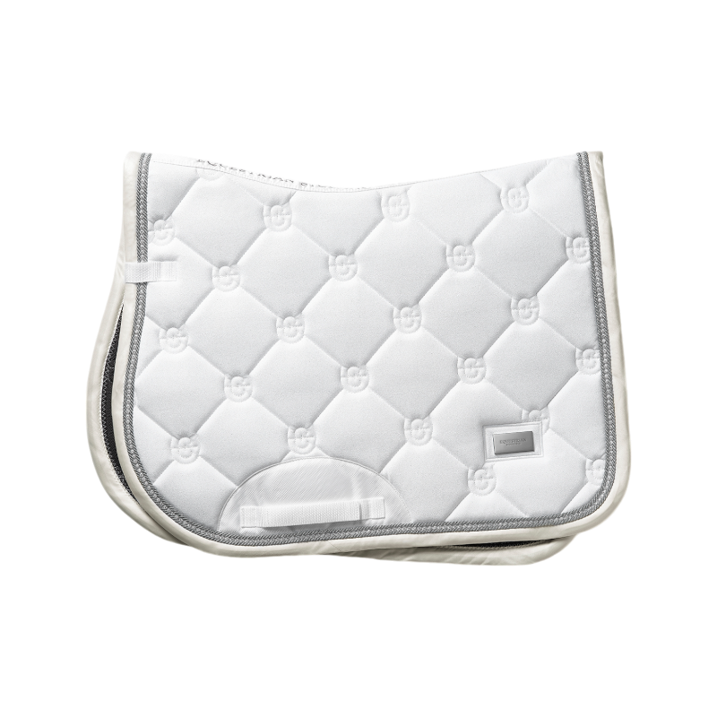 Equestrian Stockholm - Tapis de selle Timeless White Glimmer blanc