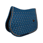 Kentucky Horsewear - Velvet zadeldek paardenprint marine | - Ohlala