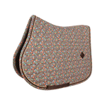 Kentucky Horsewear - Velvet zadeldek pied de poule brown colorfull | - Ohlala