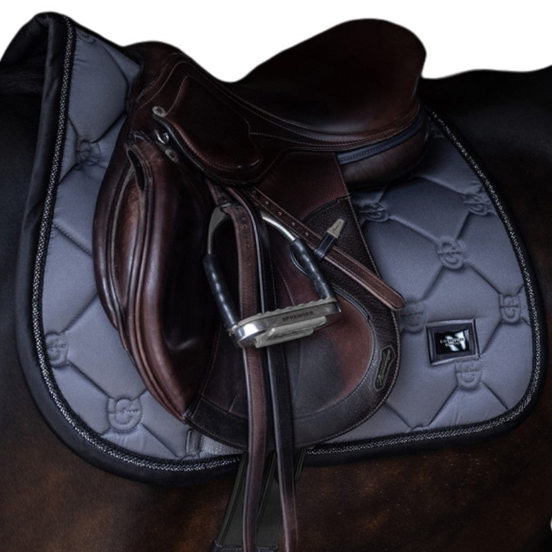 Equestrian Stockholm - Tapis de selle Winter Shadow gris/ noir