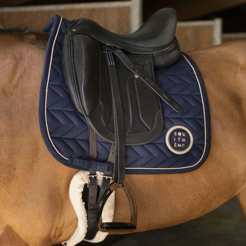 Equithème - Tapis de dressage Skolstart marine | - Ohlala