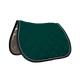 Privilège Equitation - Tapis de selle PB unis vert foret/blanc/marine | - Ohlala