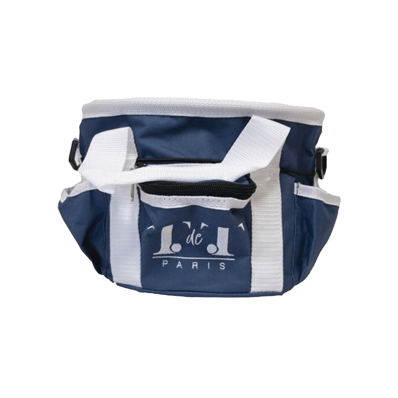 TdeT - Sac de pansage petit modèle marine/ blanc