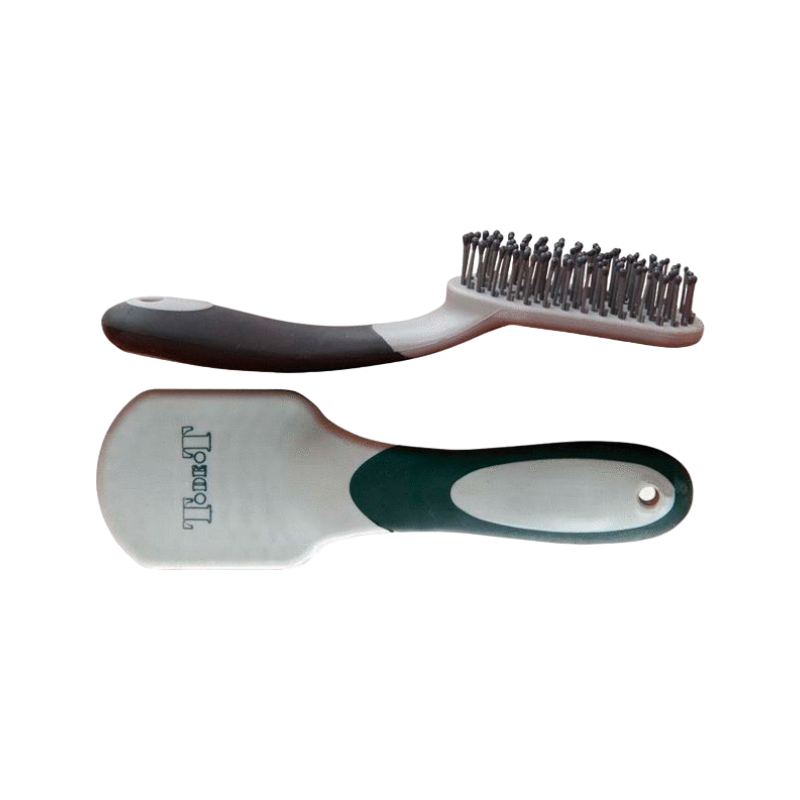 TdeT - Brosse à crins noir/gris