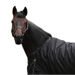 TdeT - Weidedeken Stretch Neck® zwart/grijs 300g | - Ohlala