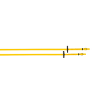 TdeT - Rênes Biotack® lisses jaune | - Ohlala