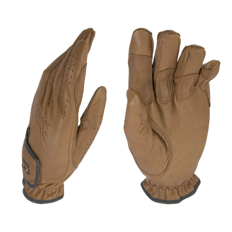 TdeT - Gants d'équitation Sensation cuir marron clair