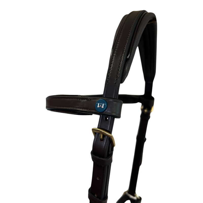 TdeT - Sidepull en cuir No More havane foncé