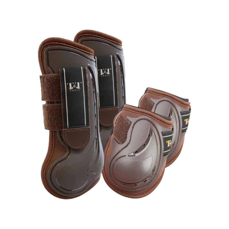 TdeT - Set guêtres et protège-boulets Design marron