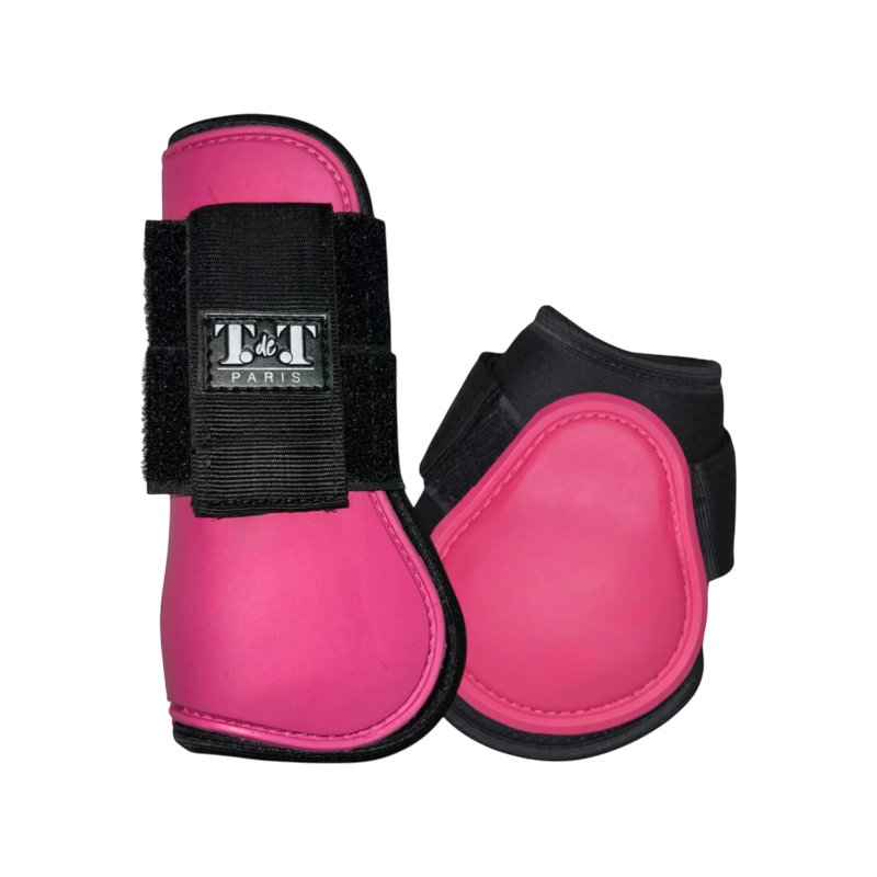 TdeT - Set guêtres et protège-boulets First fuchsia