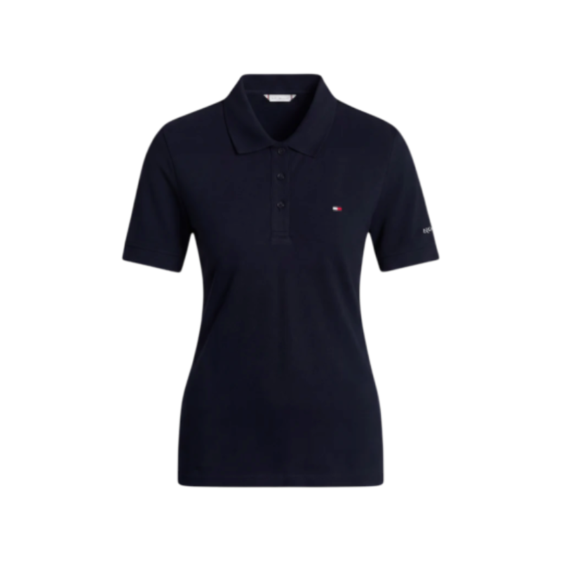 Tommy Hilfiger Equestrian - Polo manches courtes femme TH Equestrian desert sky