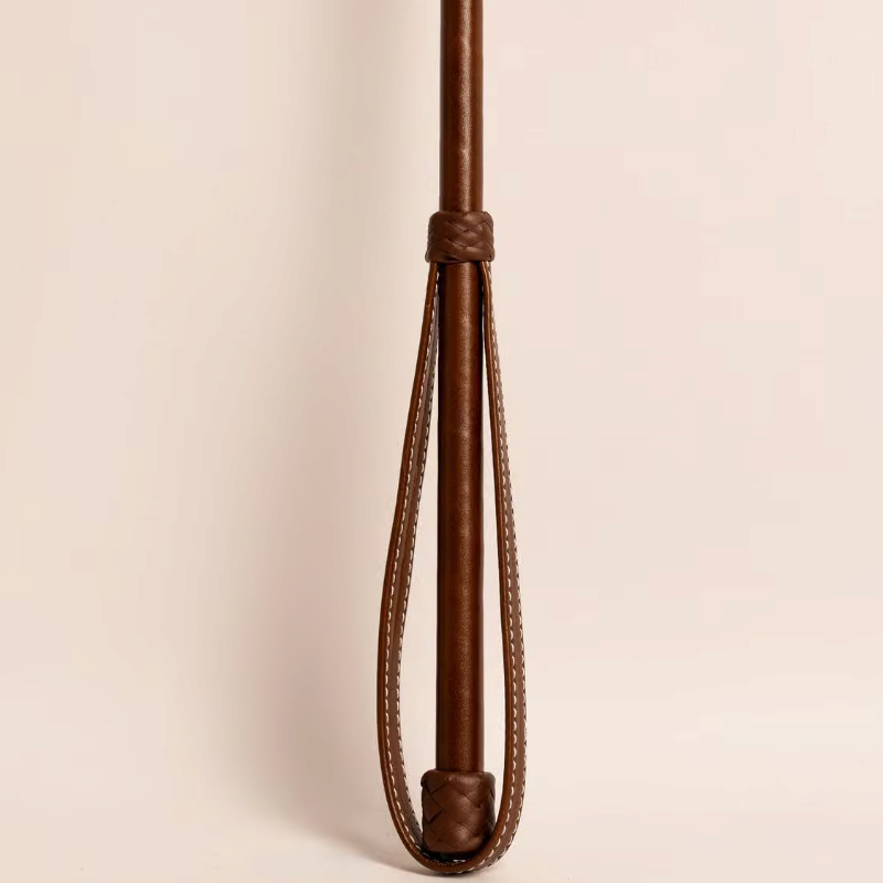Velari  - Cravache Classy cuir lisse marron