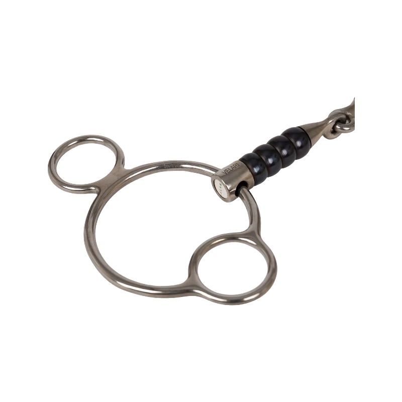 Velari  - Mors 2,5 anneaux simple brisure avec rouleau cerise Sweet Iron