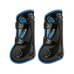 Veredus - Open beenbeschermers Carbon Gel Vento Color Edition Zwart/ Blauw | - Ohlala