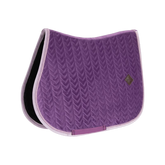 Kentucky Horsewear - Tapis de selle velvet contrast violet royal | - Ohlala
