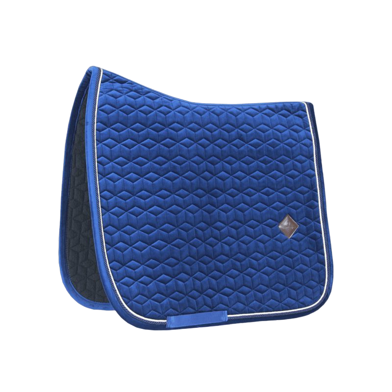 Kentucky Horsewear - Tapis de dressage Basic Velvet marine | - Ohlala