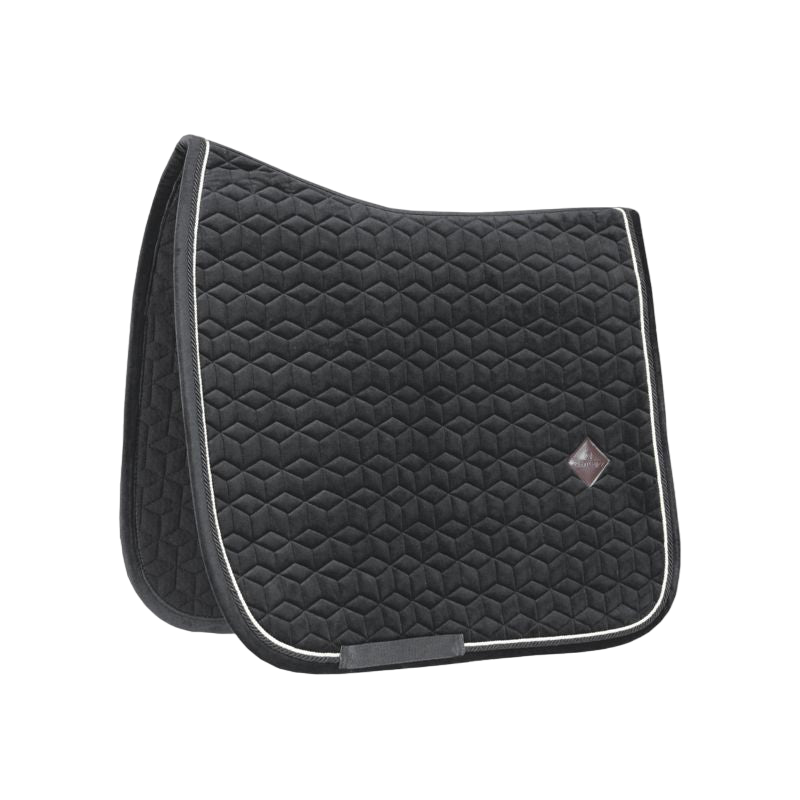 Kentucky Horsewear - Tapis de dressage Basic Velvet noir | - Ohlala