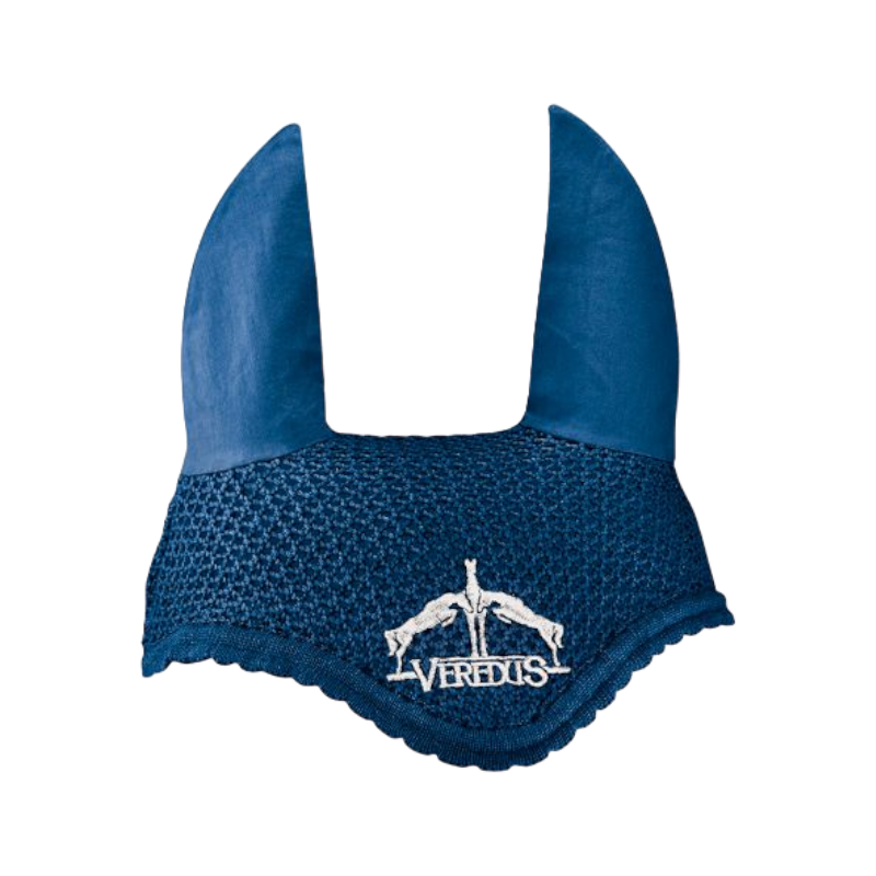 Veredus - Bonnet anti-bruits pour chevaux Bleu