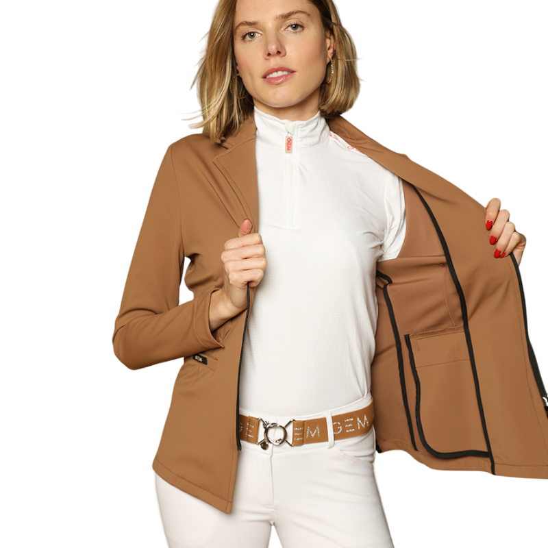 GEM - Veste de concours femme Jinger café | - Ohlala