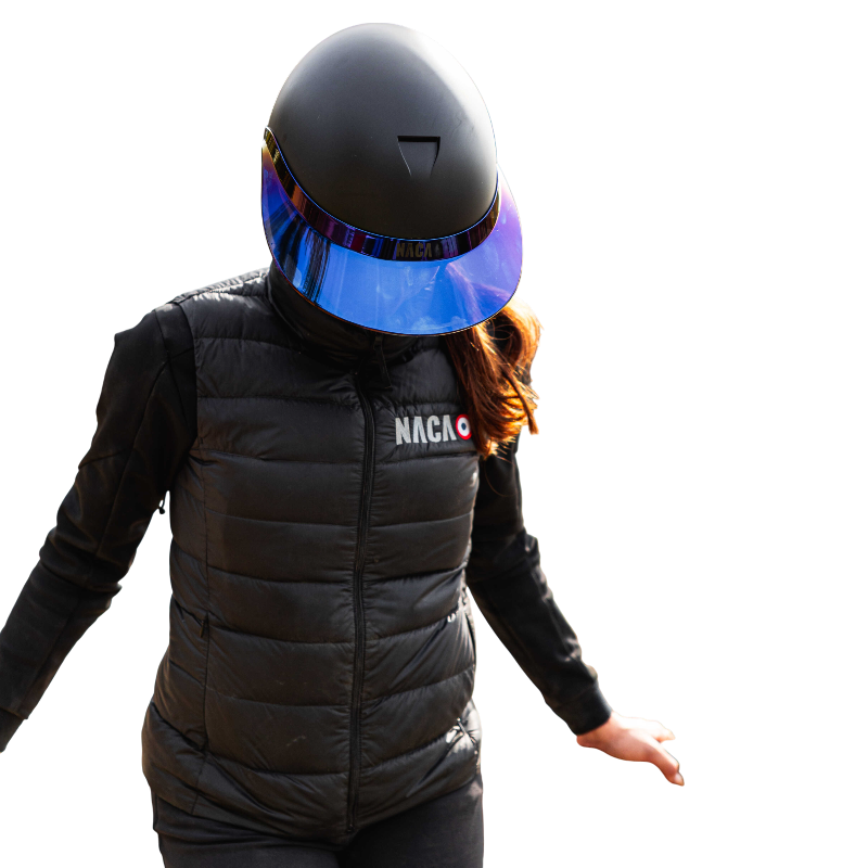 NACA - Visière XL X-Ray bleu/ noir | - Ohlala