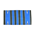 Westride - Navajo zadeldek katoen/acryl zwart/blauw | - Ohlala