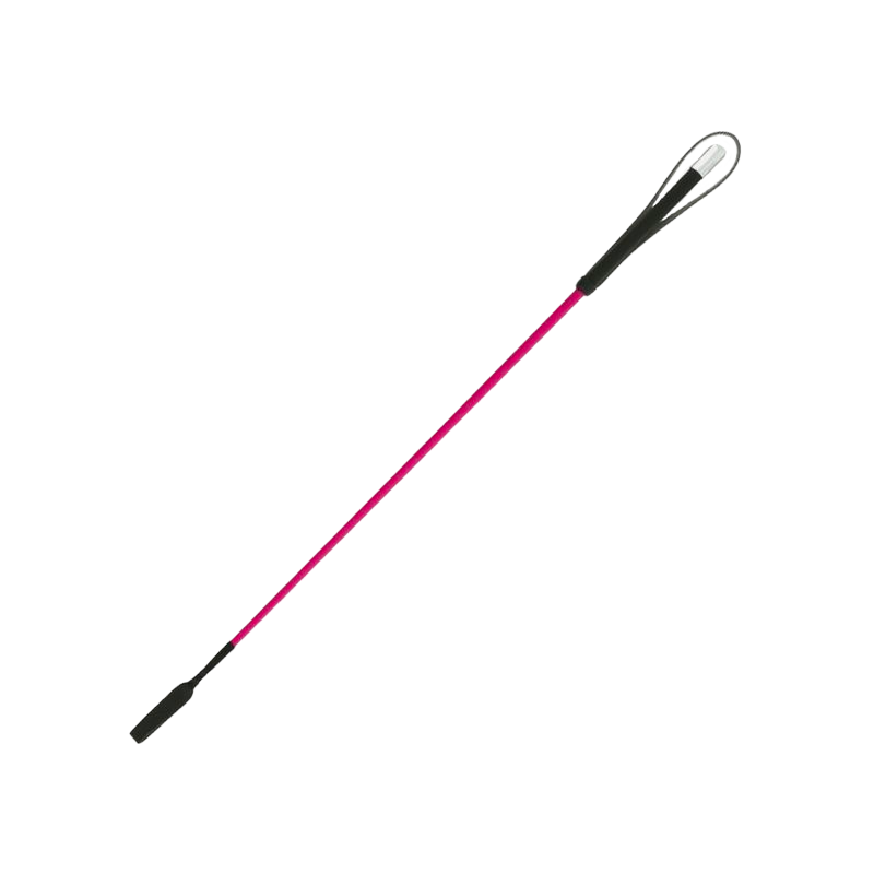 Whip&Go - Cravache fibre de verre recouverte nylon tressé rose