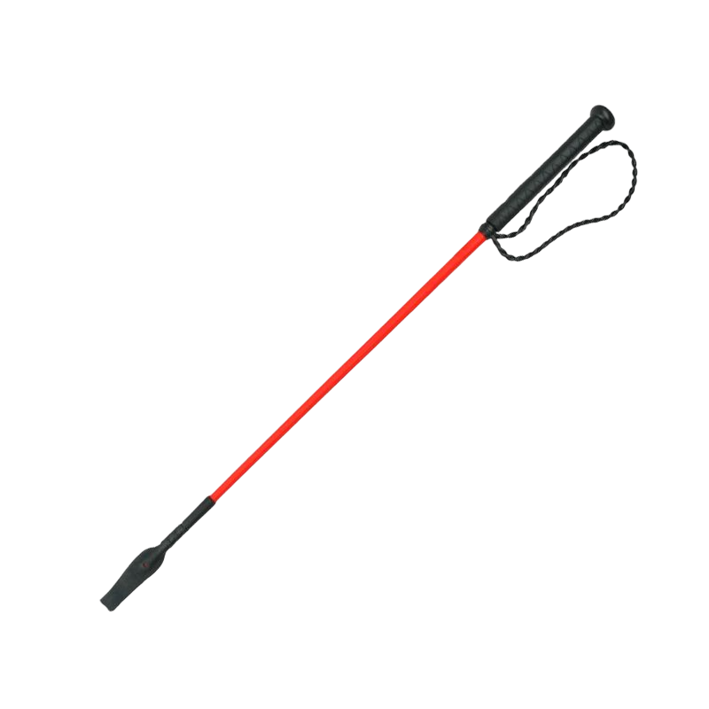 Whip&Go - Cravache Twist à poignée rouge 65 cm
