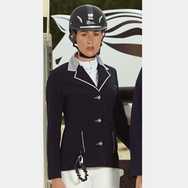 Privilège Equitation - Veste Airsafe concours dame noir | - Ohlala