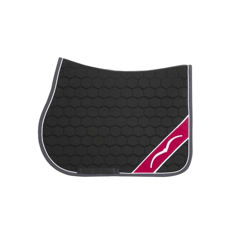 Animo Italia - Tapis de selle Wish noir/bordeaux | - Ohlala