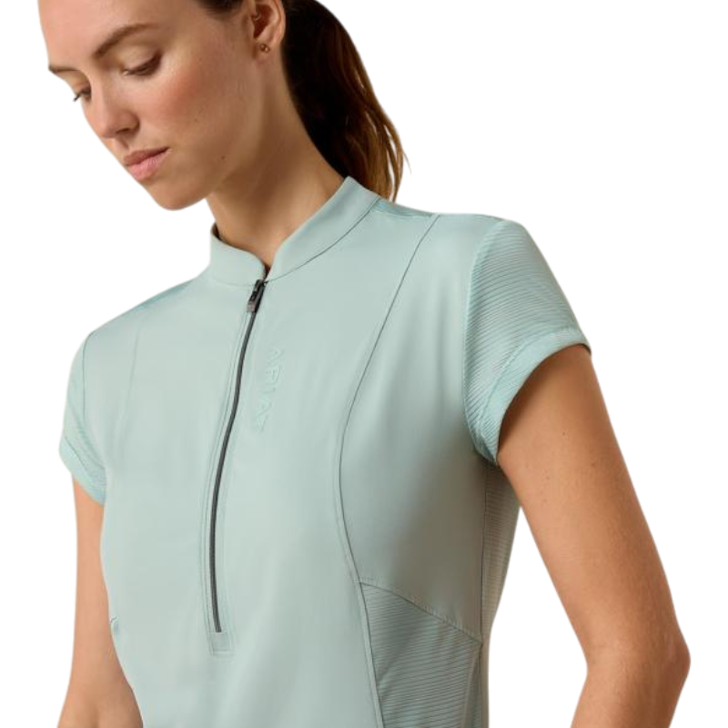 Baselayer zippé femme Breathe blue surf
