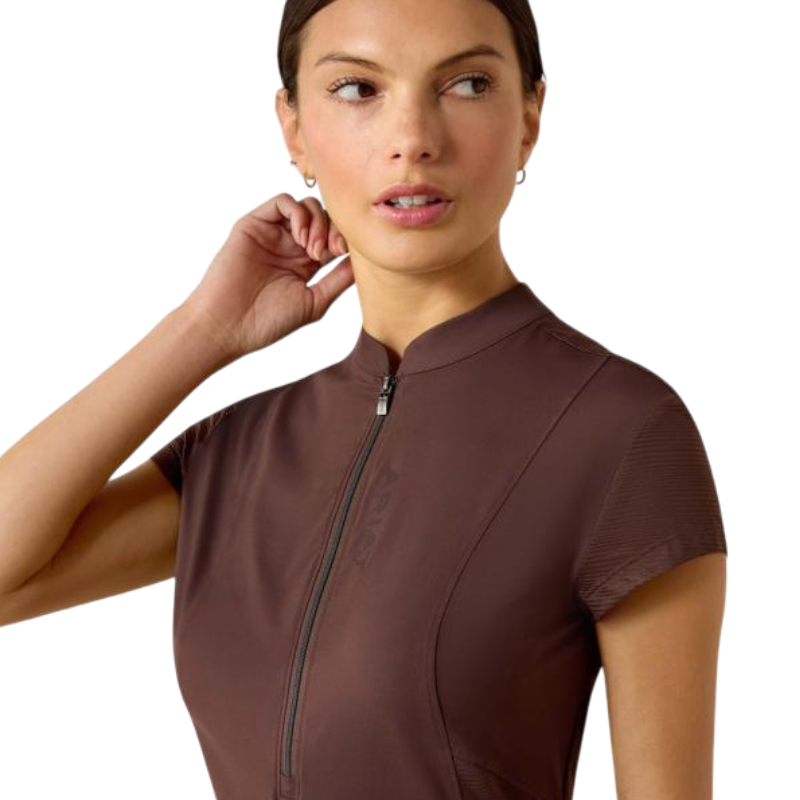 Baselayer zippé femme Breathe pommel brown