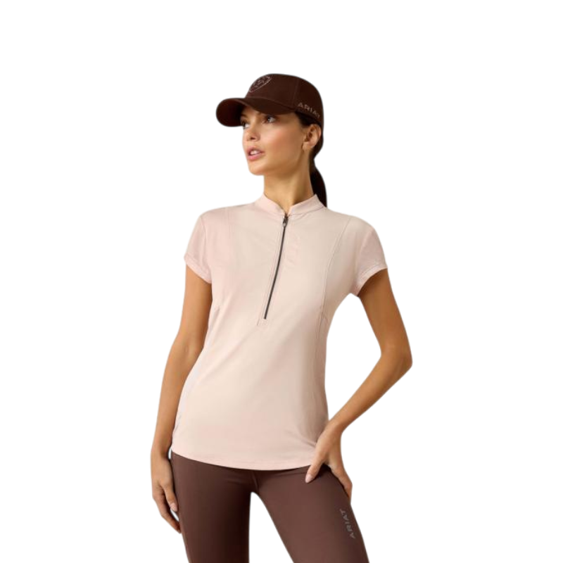 Baselayer zippé femme Breathe sepia rose