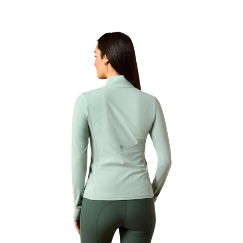 Baselayer zippé femme SolVeil blue surf