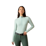 Baselayer zippé femme SolVeil blue surf