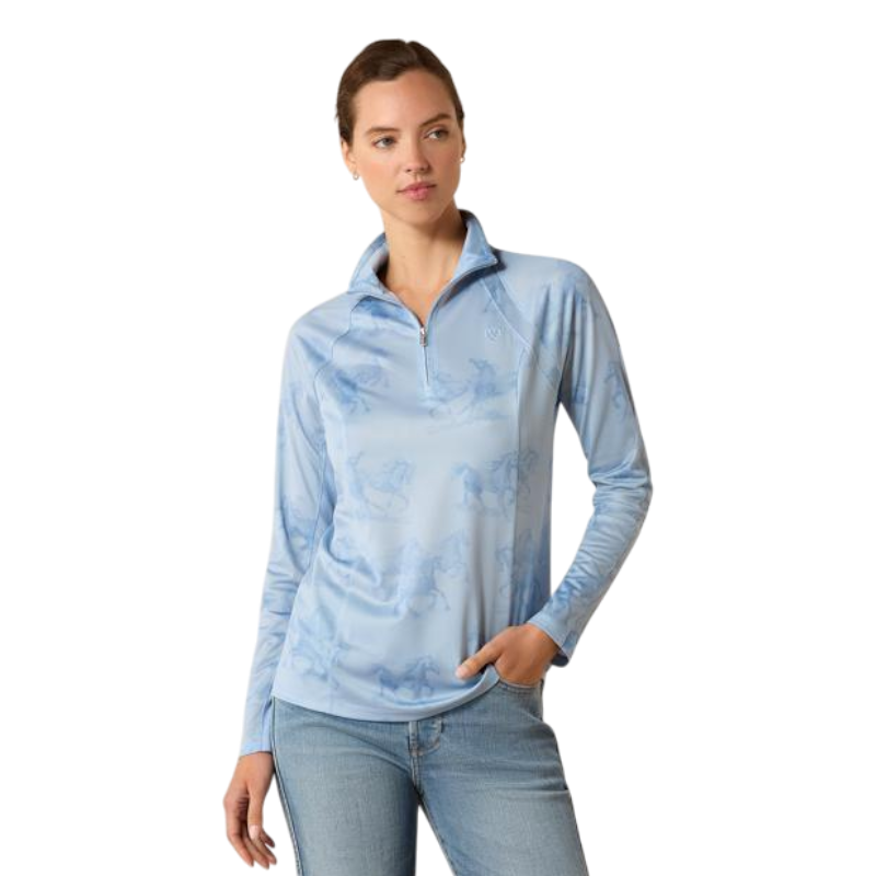 Baselayer zippé femme Sunstopper 3.0 imprimé st tropez mirage