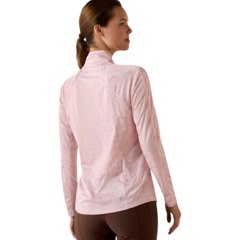 Baselayer zippé femme Sunstopper 3.0 sepia rose horse park