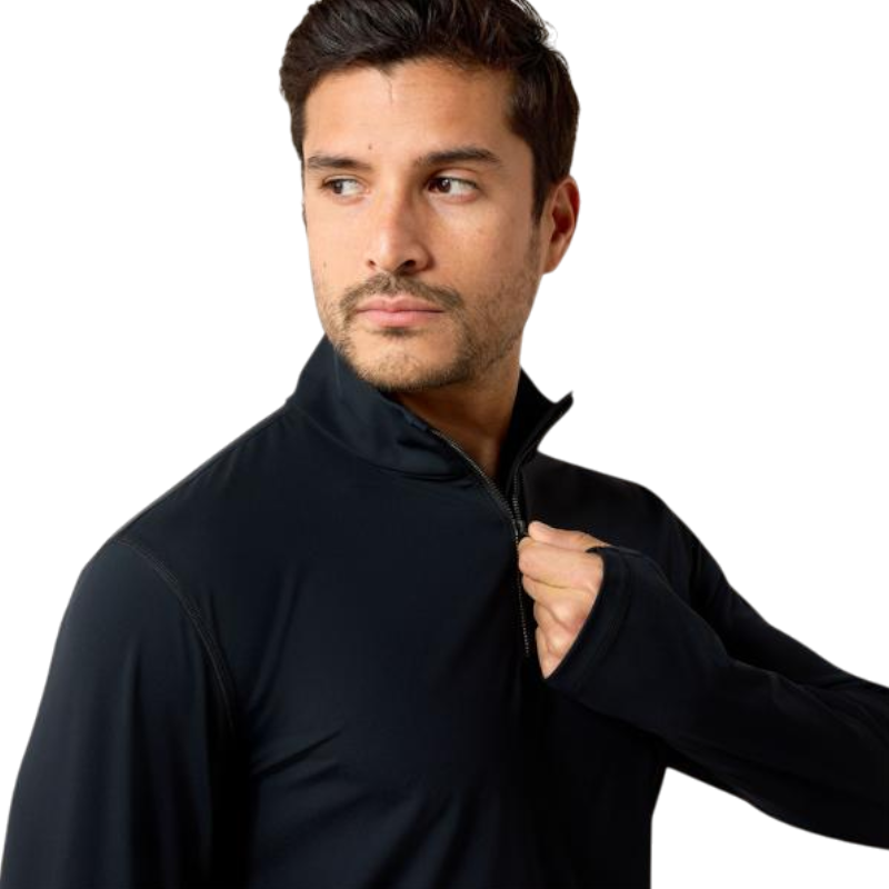Baselayer zippé homme SolVeil noir