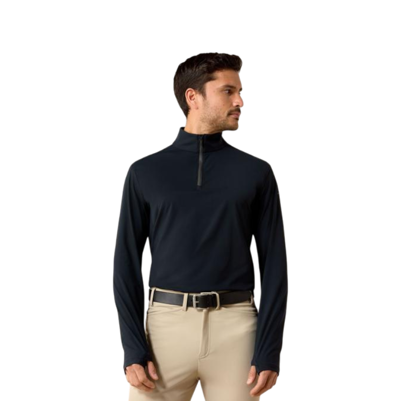 Baselayer zippé homme SolVeil noir