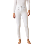 Pantalon d'équitation femme Tri Factor Allure blanc full grip