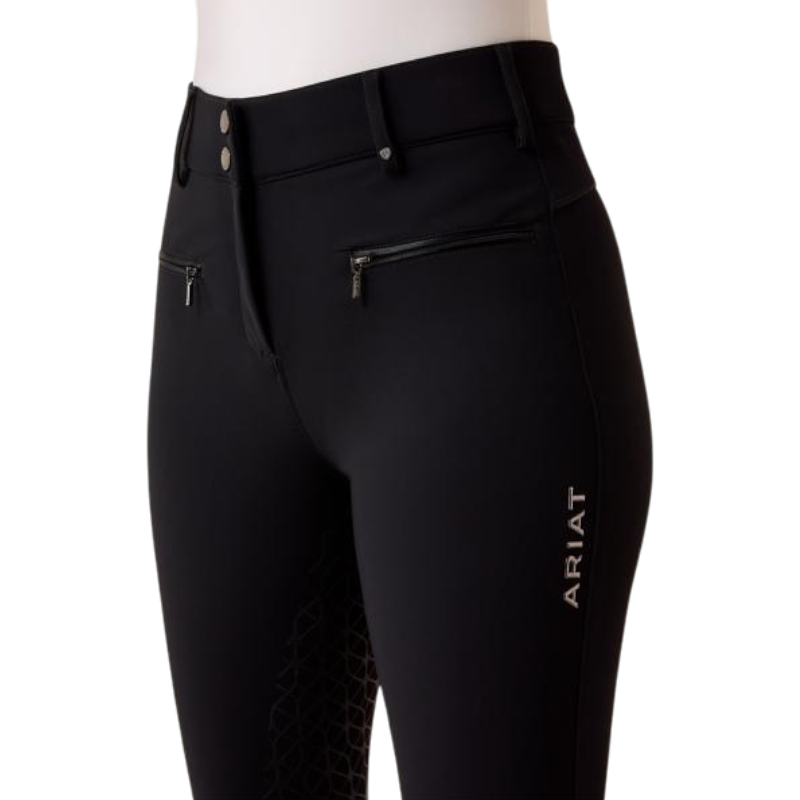 Pantalon d'équitation femme Tri Factor Allure noir full grip
