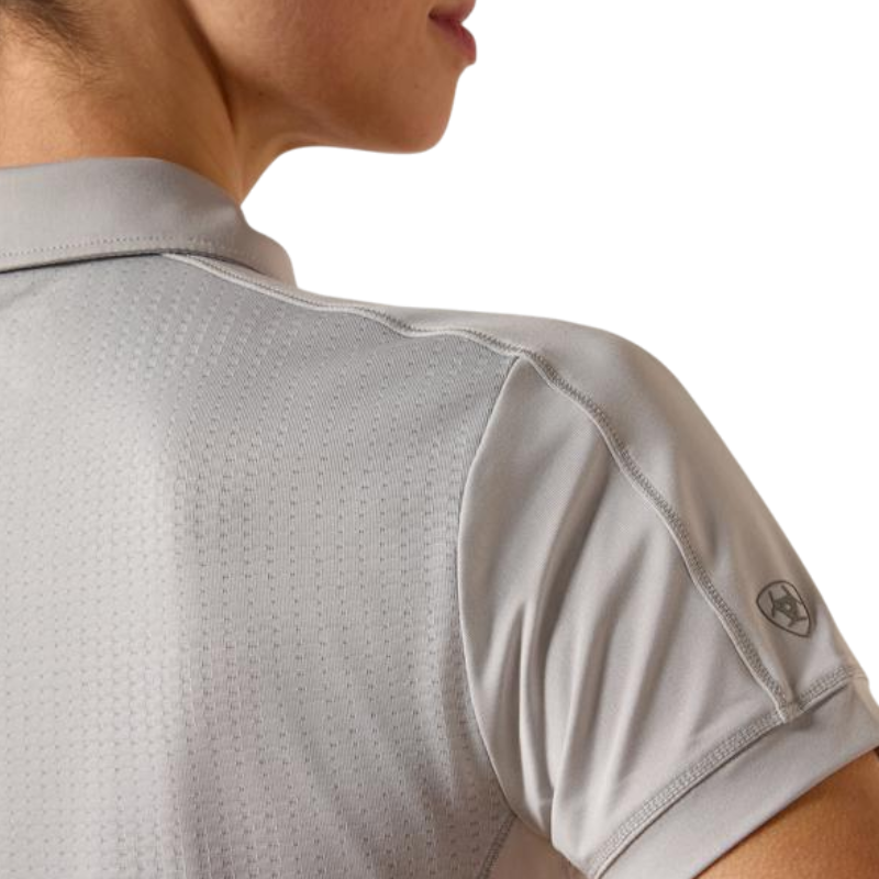 Polo zippé femme Bandera show grey