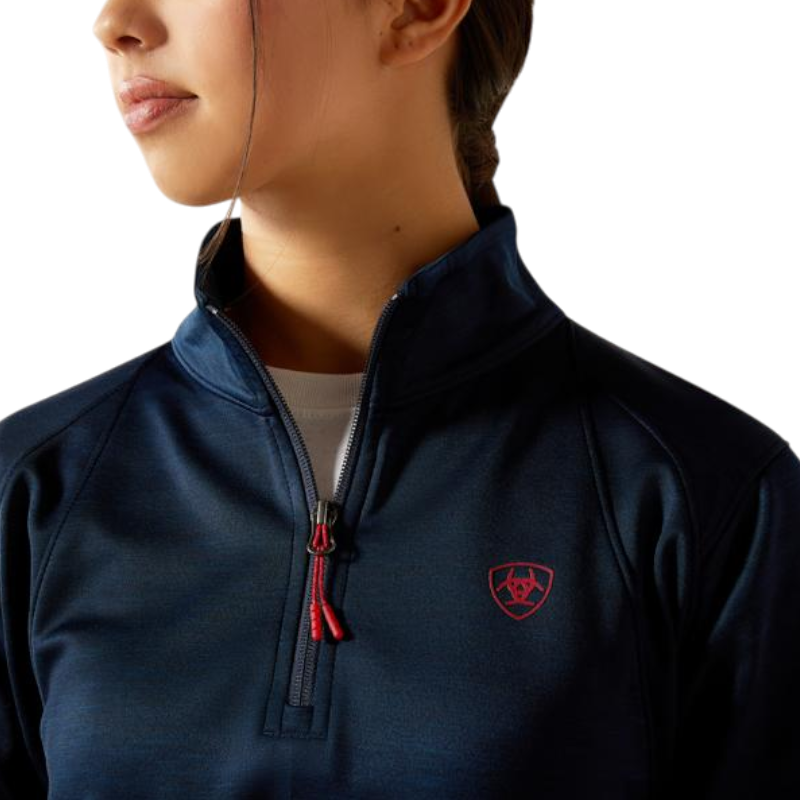 Pull zippé enfant Team EQ marine