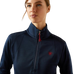 Pull zippé femme Team EQ marine