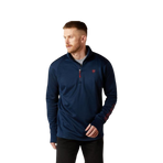 Pull zippé homme Team EQ marine