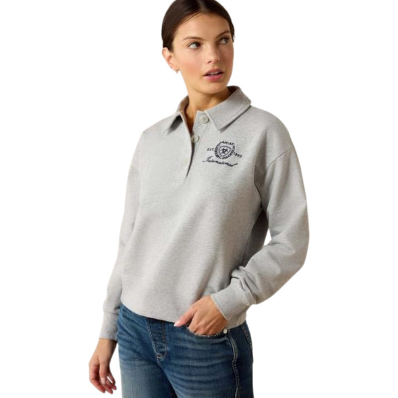 Sweat-shirt femme Lovett heather grey