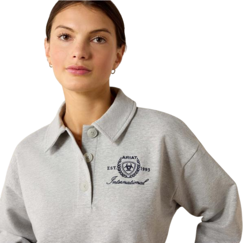 Sweat-shirt femme Lovett heather grey